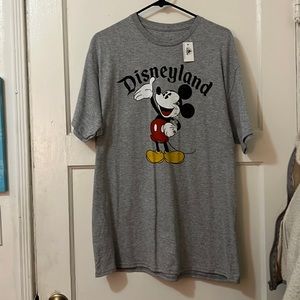 Disney Parks NWT Gray Disneyland Mickey Mouse Adult L